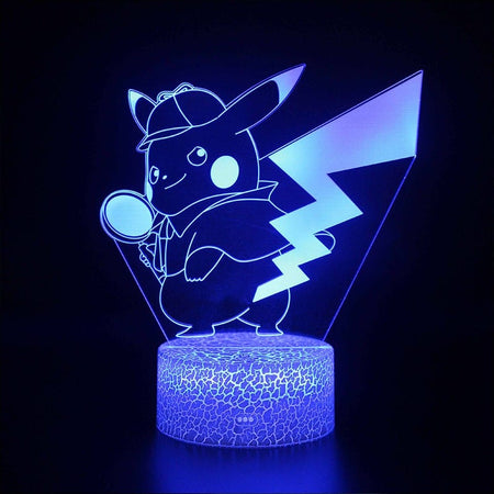 Lampe Pokémon 3D Détective Pikachu