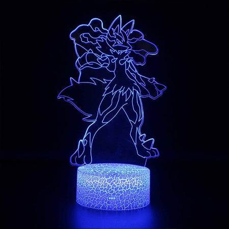 Lampe Pokémon 3D Méga-Lucario
