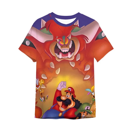 T-Shirt Mario VS Bowser Comique