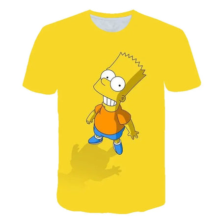T-shirt Bart Simpsons Jaune