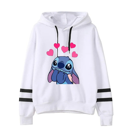Sweat Blanc Stitch Cœur
