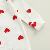 Barboteuse Motif Coeur Bébé