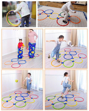 Jeu de Marelle avec Cerceaux - Le Royaume du Bébé
