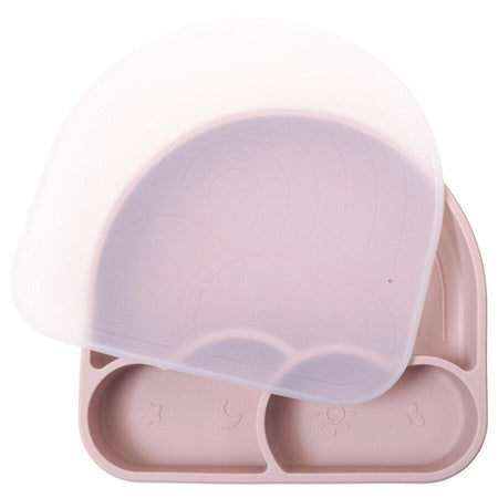 Assiette Silicone avec Couvercle - Le Royaume du Bébé