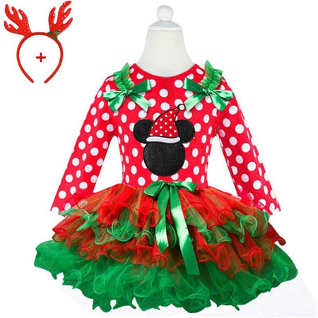 Robe Princesse Noël Fille - Le Royaume du Bébé