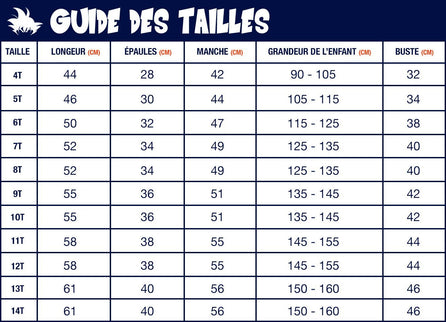 Sweat DBZ Enfant Fusions Saiyans