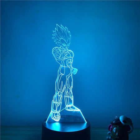 Lampe Led 3D Dragon Ball Vegeta SSJ
