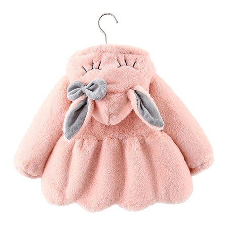 Manteau Peluche Bébé Fille - Le Royaume du Bébé
