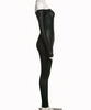 Combinaison en maille noire transparente