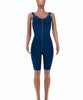 Combinaison salopette en jean bleu marine