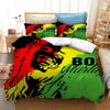 Parure de lit Bob Marley avec housse de couette et taies d'oreiller