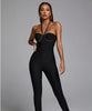 Combinaison longue moulante et sexy noire pour femme