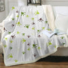 Plaid motif pattes de grenouille