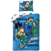 Parure de lit à imprimé Minecraft réversible