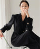 Combinaison working girl rayures amincissantes