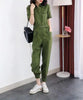 Combinaison kaki streetwear femme