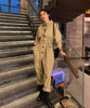 Combinaison style trench kaki femme