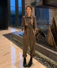 Combinaison style trench kaki femme
