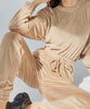 Combinaison jogging en velours manches longues