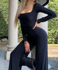 Combinaison pantalon fluide manches longues