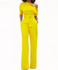 Combinaison pantalon asymétrique épaule dénudée