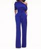 Combinaison pantalon asymétrique épaule dénudée
