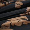 Parure de lit noir imprimé baroque doré