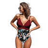 Maillot de bain une pièce motif tropical