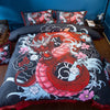 Parure de lit grand dragon rouge