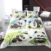 Parure de lit panda bambou