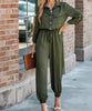 Combinaison légère style militaire pour femme