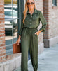 Combinaison légère style militaire pour femme