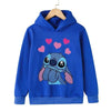 Sweat Bleu Stitch Coeur