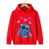 Sweat Rouge Stitch Coeur