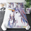 Parure de lit maman et bébé licorne