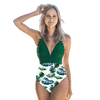 Maillot de bain une pièce motif tropical