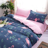 Parure de lit flamant rose