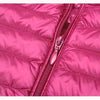 Doudoune rose fine et cintrée avec capuche pour femme
