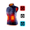 Doudoune sans manches chauffante en coton pour femme