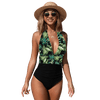 Maillot de bain une pièce motif tropical