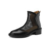 Bottes plates femme en maille