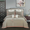 Parure de lit style asiatique beige