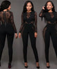 Combinaison sexy en dentelle noire