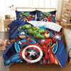 Parure de lit Iron Man, Captain America et Hulk