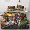 Parure de lit famille tigre