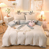 Parure de lit blanche belles oreilles de lapin gris