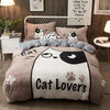 Parure de lit cat lover grise