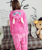 Pyjama Stitch rose femme