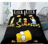 Parure de lit noir les Simpson