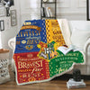 Plaid Harry Potter devises des quatre maisons